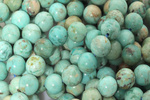 Kamienie Turkus Peru naturalny 0129kp 8mm 1sztuka