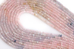 Szlachetny Morganit Ombre7745kp 2x3mm 1sznur