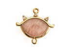 Kamień Księżycowy zawieszka oko 0641kp 16x12mm 1szt.