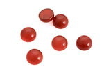 Kaboszony Agat czerwony 159KB 6mm 1sztuka