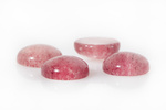 Kaboszony Kwarc Truskawkowy 196KB 8mm 1szt.