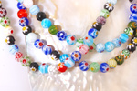 Koraliki Millefiori lampwork 048lw 8mm 1sznur