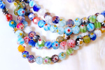 Koraliki Millefiori lampwork 056lw 8mm 1sznur