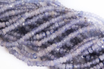 Szlachetny Tanzanit AA 0705kp 3x2mm 1sznur